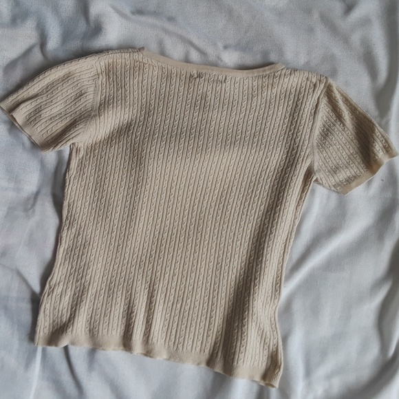 {Worthington} Crew Short Sleeve Pullover Sweater - Picture 3 of 4